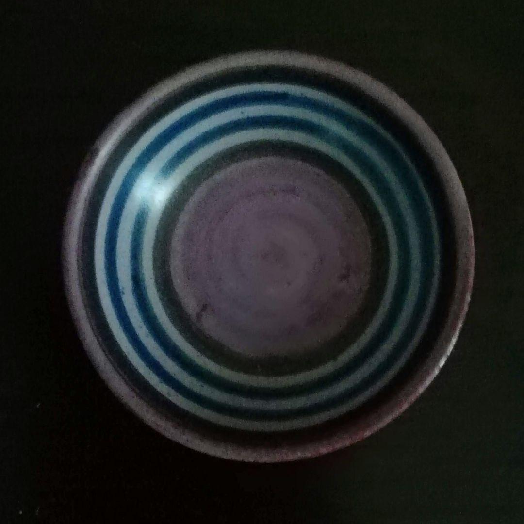 超レア 逸品 マジョリカ古窯 色絵輪線紋小皿 10客 明治期 時代箱付き