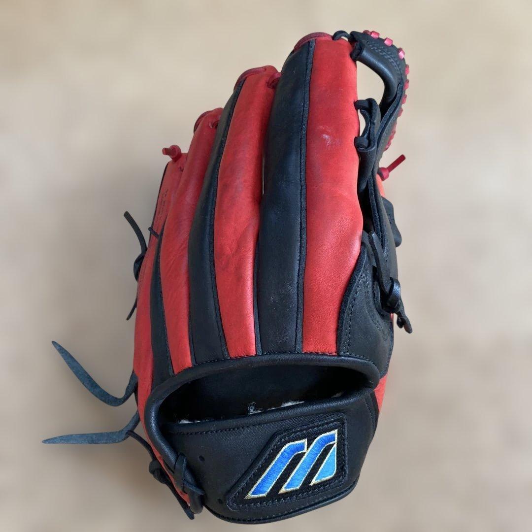 ミズノ　赤黒 軟式野球グローブ　外野用 MIZUNO（ミズノ） 軟式用WILL DRIVE RED IBE 内野手向け サイズ9
