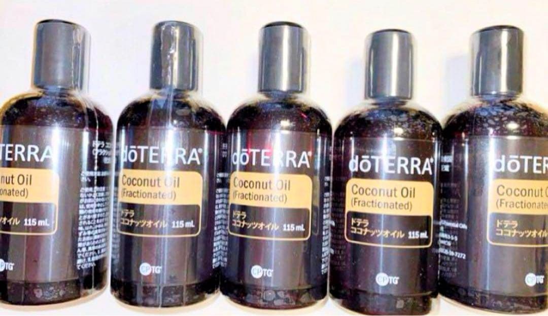doTERRA ココナッツオイル 115ml 5本セット 中古 ドテラ doTERRA エッセンシャルオイル ココナッツオイル まとめ
