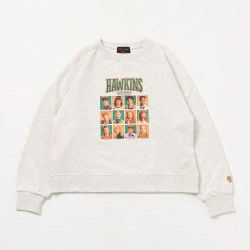 М　STRANGER THINGS スウェットプルオーバー オートミール STRANGER THINGS ストレンジャーシングス niko and コラボ スウェット