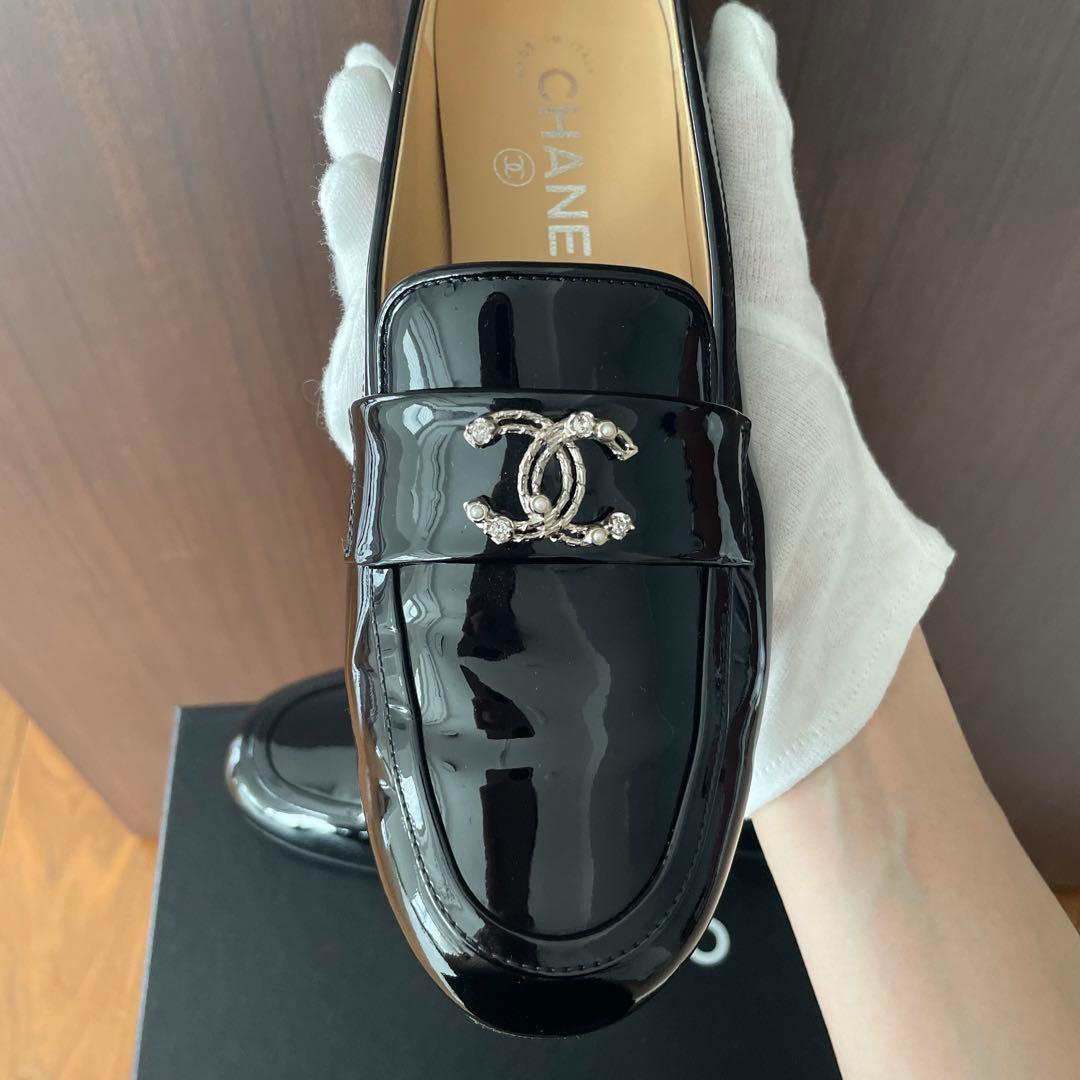 meru様専用シャネル パテントローファー 37.5センチ