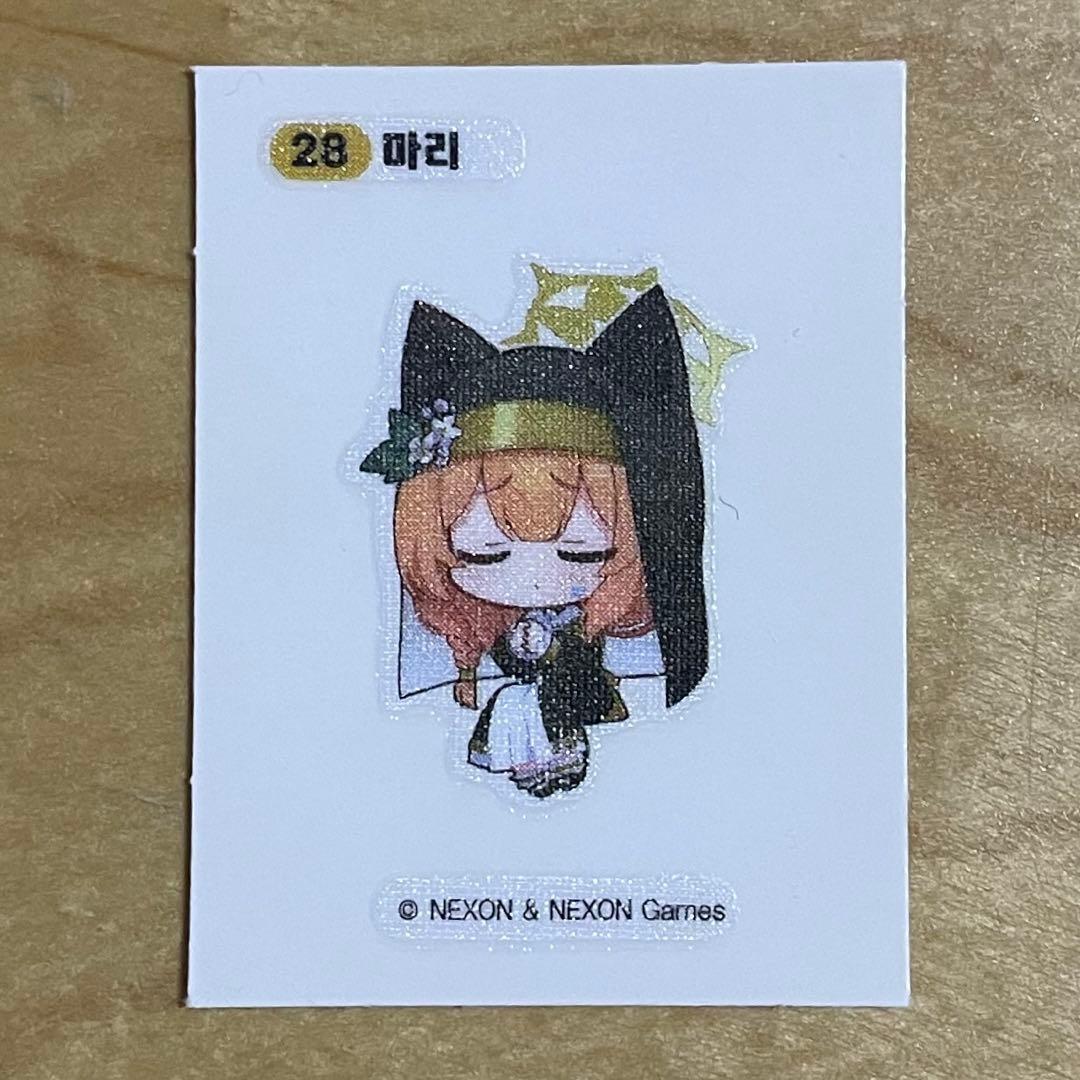 ブルーアーカイブ ブルアカ 韓国限定 GS25 パン ステッカー マリー 28