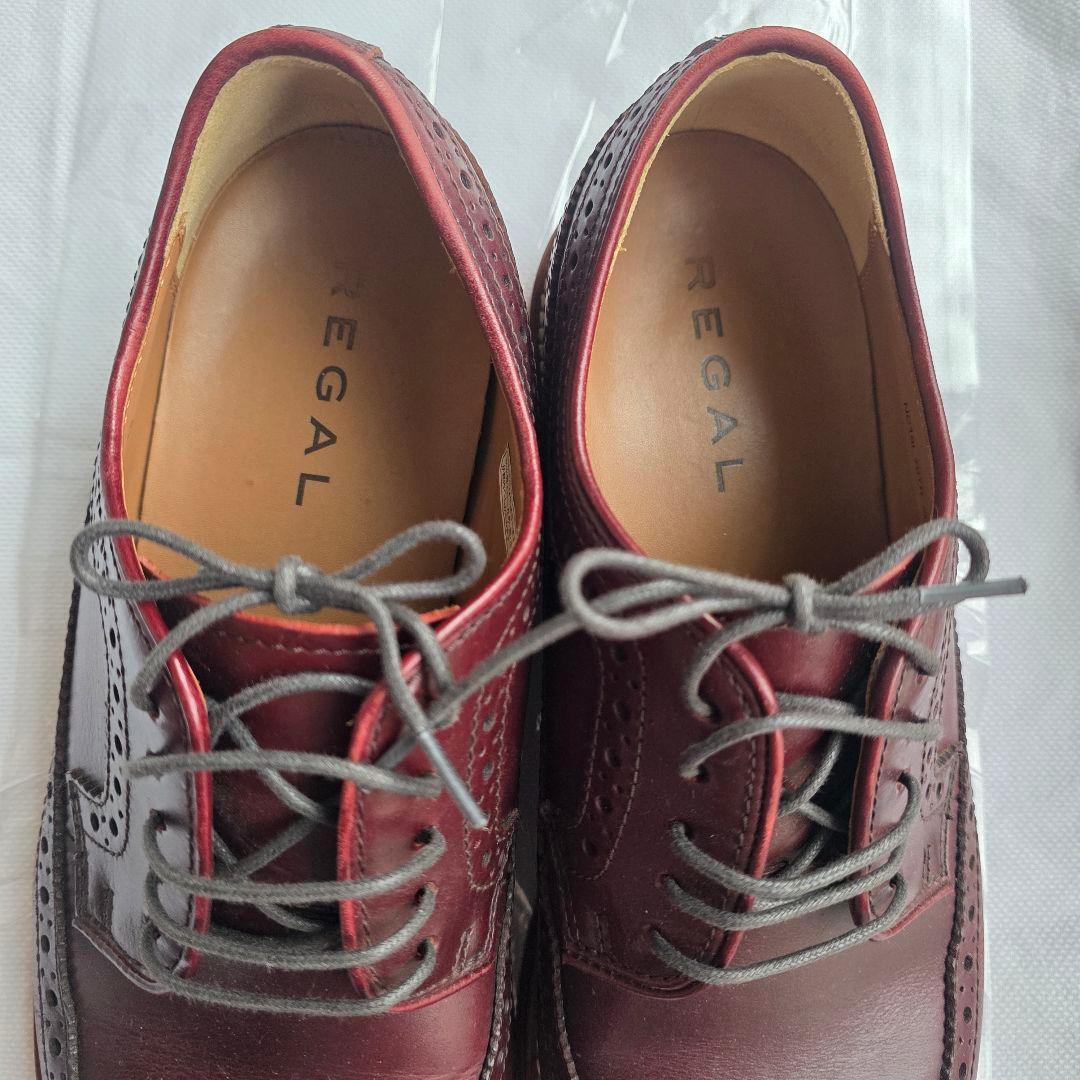 K様【中古/美品】REGALバーガンディ レザー ブローグシューズ 26.5cm