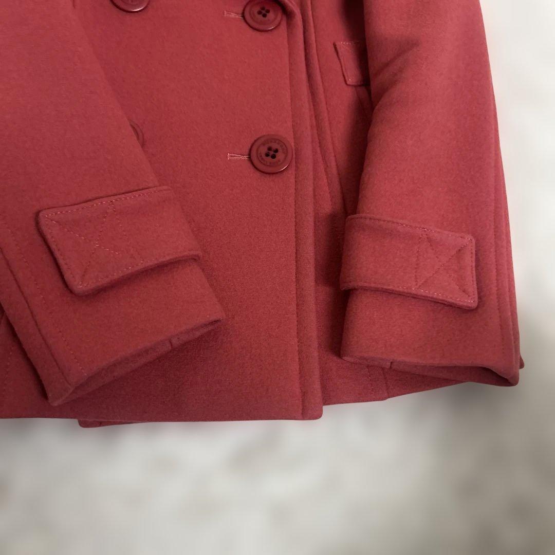 未使用級✨バーバリーブルーレーベル ピーコート ノバチェック ピンク