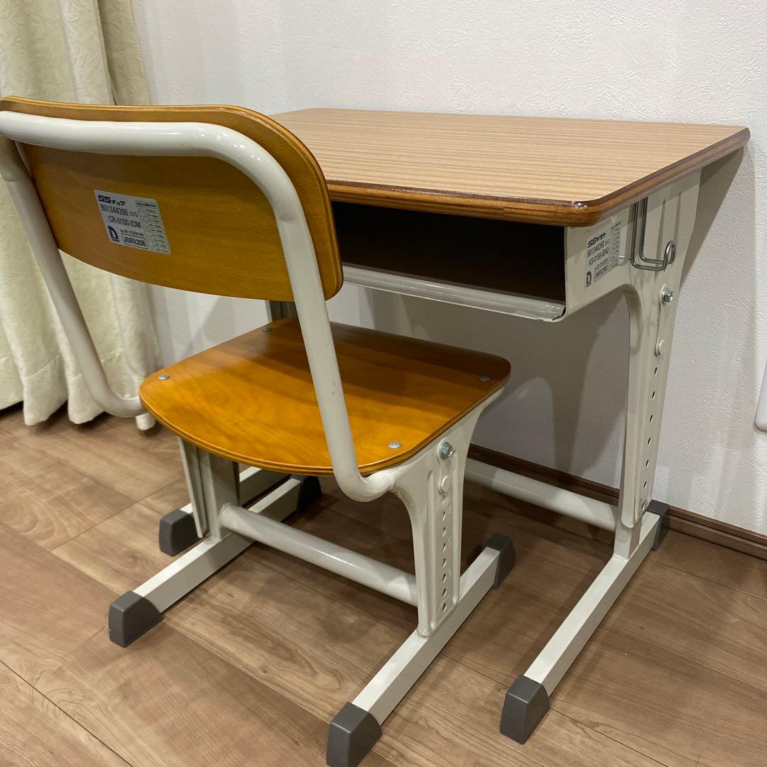 【美品】ダイイチ 第一工業　SSデスク チェア　学校机 椅子　セット 極美品 ダイイチ 第一工業 SSデスク チェア 学校 机 椅子 セット 希少