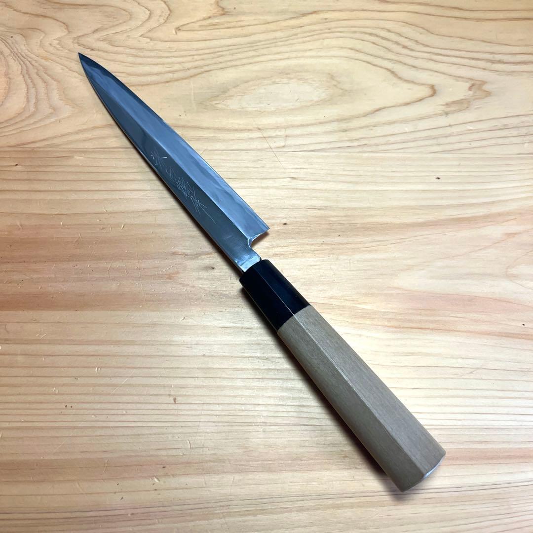 堺打刃物 白鶴作 ペティナイフ 包丁 白ニ鋼 6寸 水牛角柄 - メルカリ