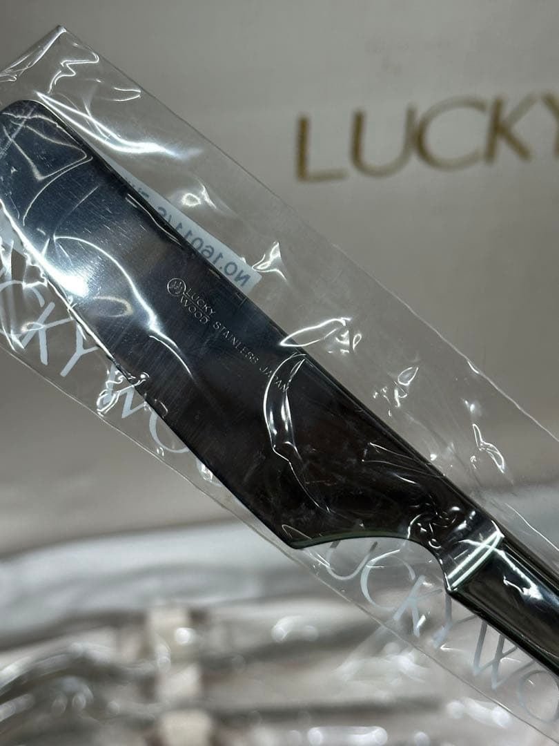 経年保管品】LUCKY WOOD 18-12 カトラリー 26P 6種 - メルカリ