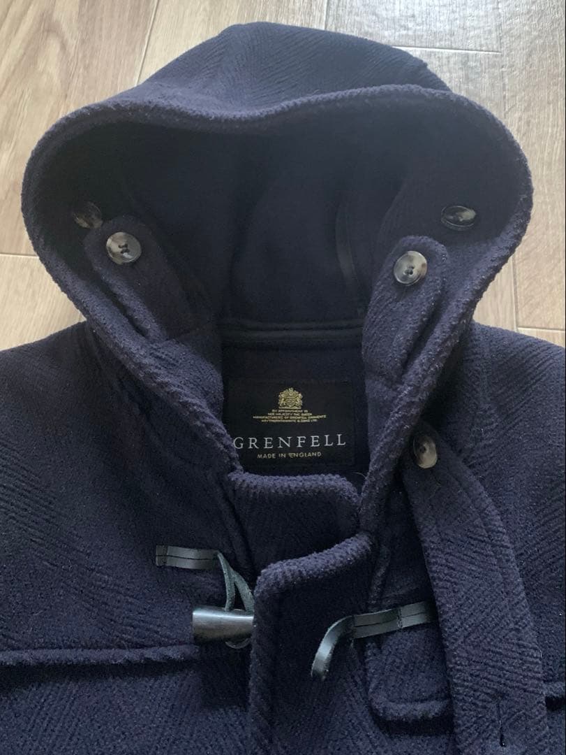 GRENFELL グレンフェル ネイビー ダッフルコート 36サイズ - メルカリ