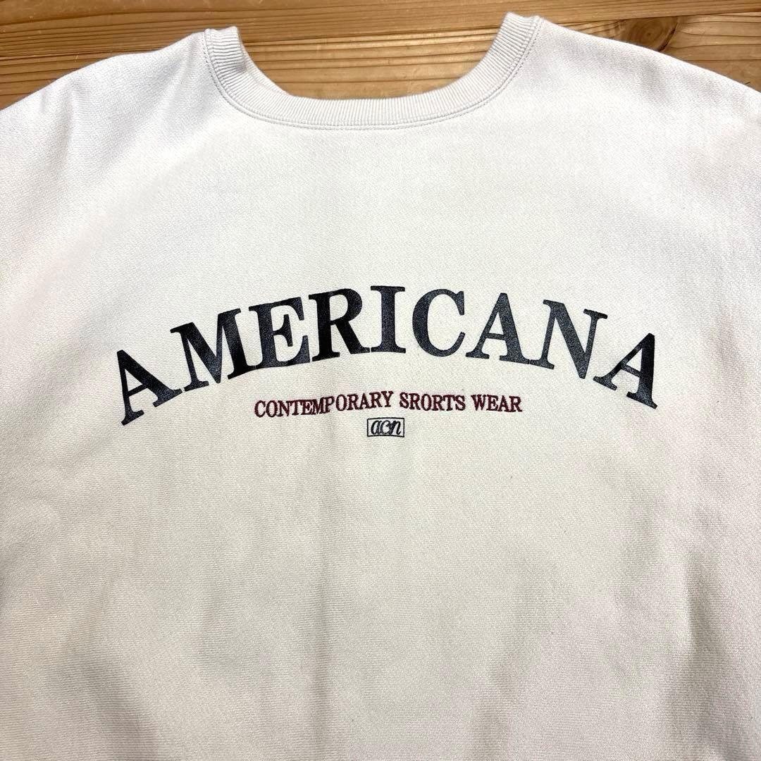 Americana アメリカーナ 別注カレッジ風口ゴ前後2WAYスウェット - メルカリ