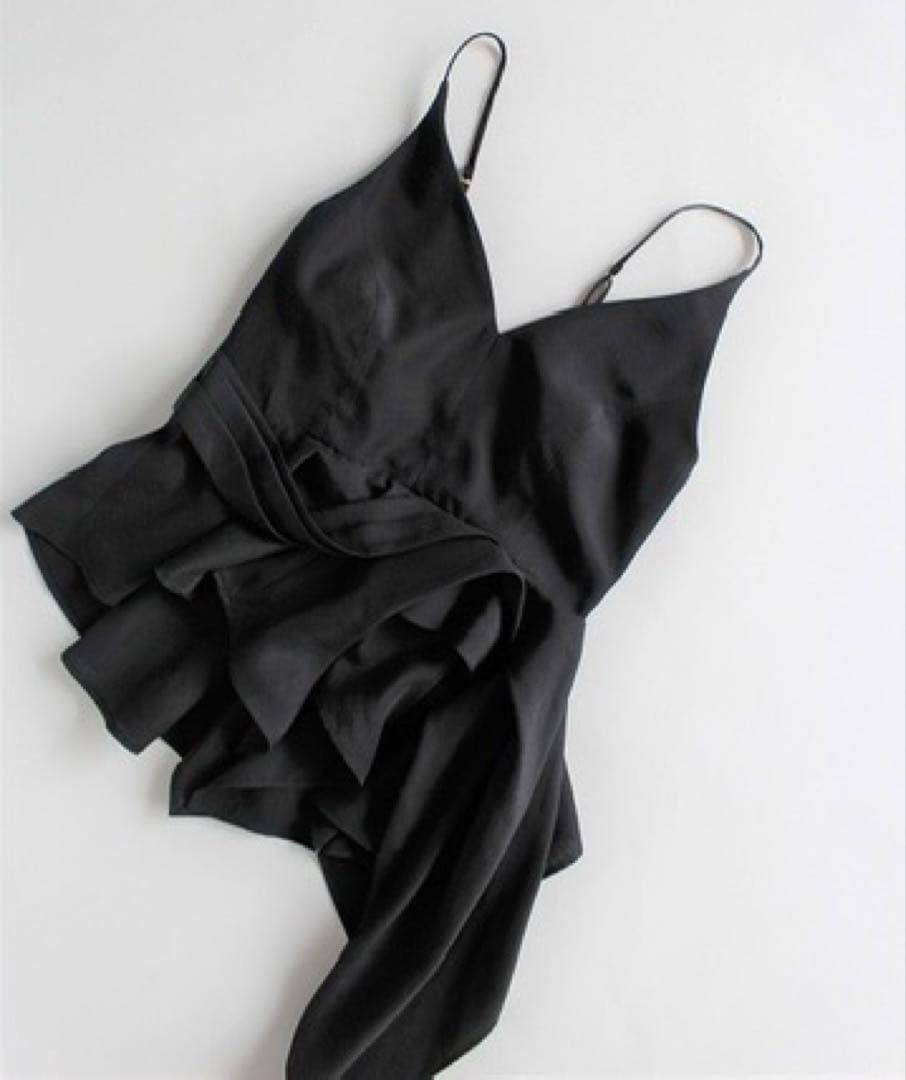 美品 Mame Kurogouchi ドレープ キャミソール 黒