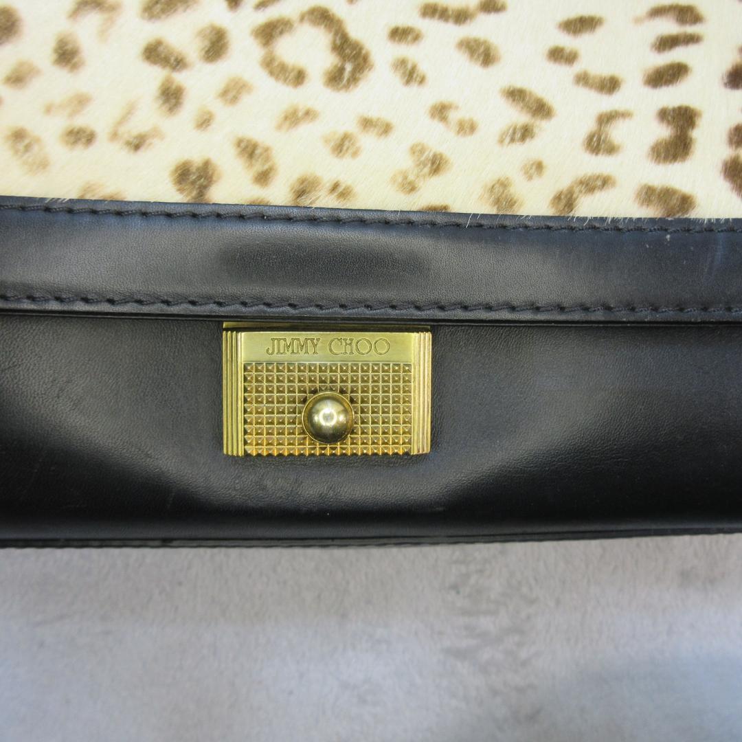 JimmyChoo UnbornCalf leopard pattern Bag