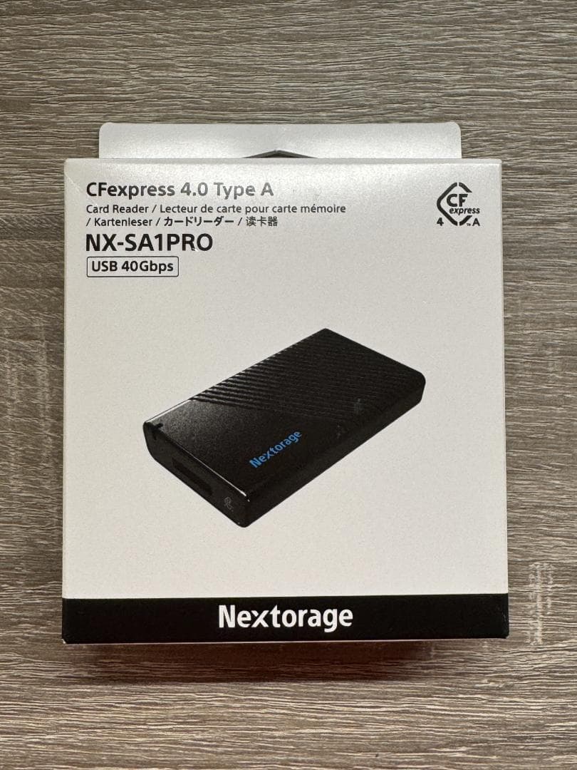 Nextorage NX-SA1PRO CFexpressリーダー 未使用開封済 NX-SA1PRO | CFexpress™ 4.0 CFexpress Type A USB 40GbpsCard Reader