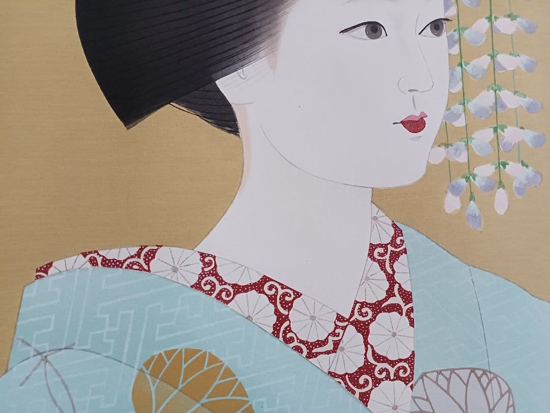 ◇加藤晨明 「舞妓」 手摺木版画 限定200部 彫師：文寿礼二 摺