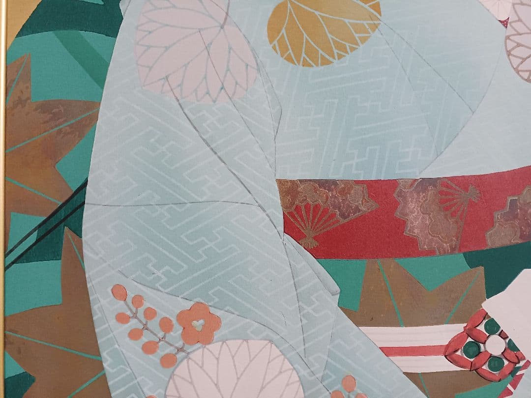 ◇加藤晨明 「舞妓」 手摺木版画 限定200部 彫師：文寿礼二 摺