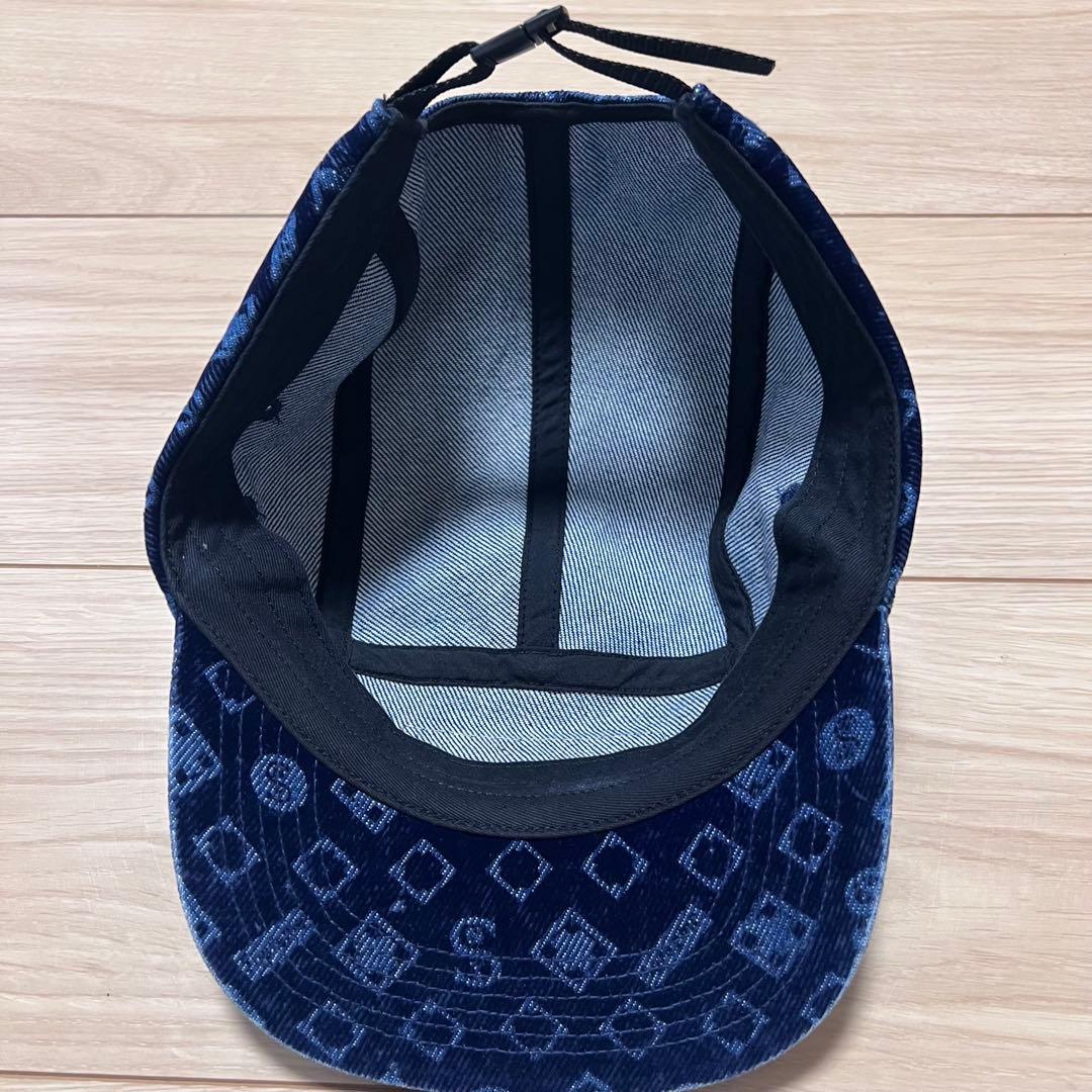 Supreme Flocked Denim Camp Cap モノグラム - メルカリ