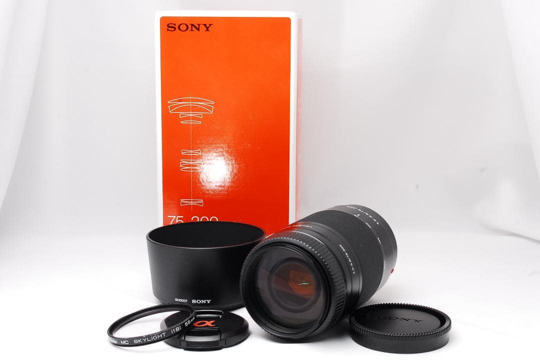 どんちゃん ソニー75-300mm 外箱付き 望遠レンズ F4.5-5.6