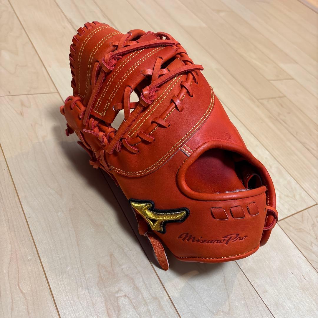 MizunoPro 軟式グローブ オレンジ（左利き用） MIZUNO（ミズノ） 左利き 左投げ用 130〜145cm(2〜4年生向け) 野球