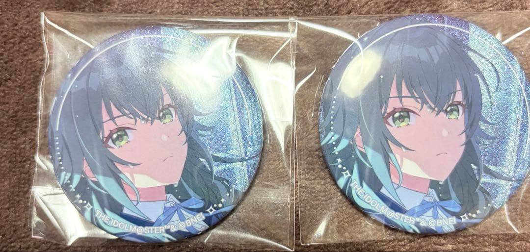 学園アイドルマスター グリッター缶バッジ 雨上がりのアイリス 月村