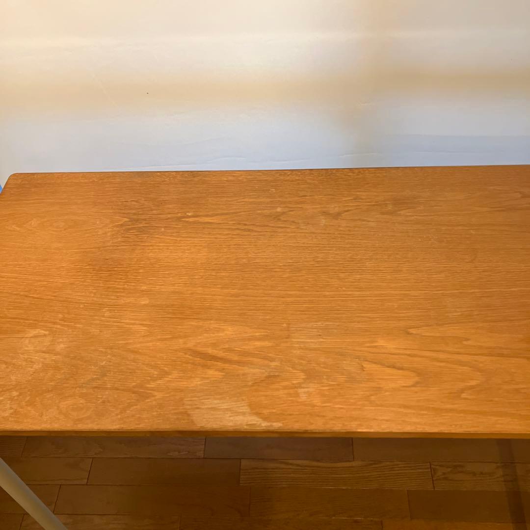MUJI 無印良品 デスク システムデスク 120 廃盤 スチール脚 オーク材