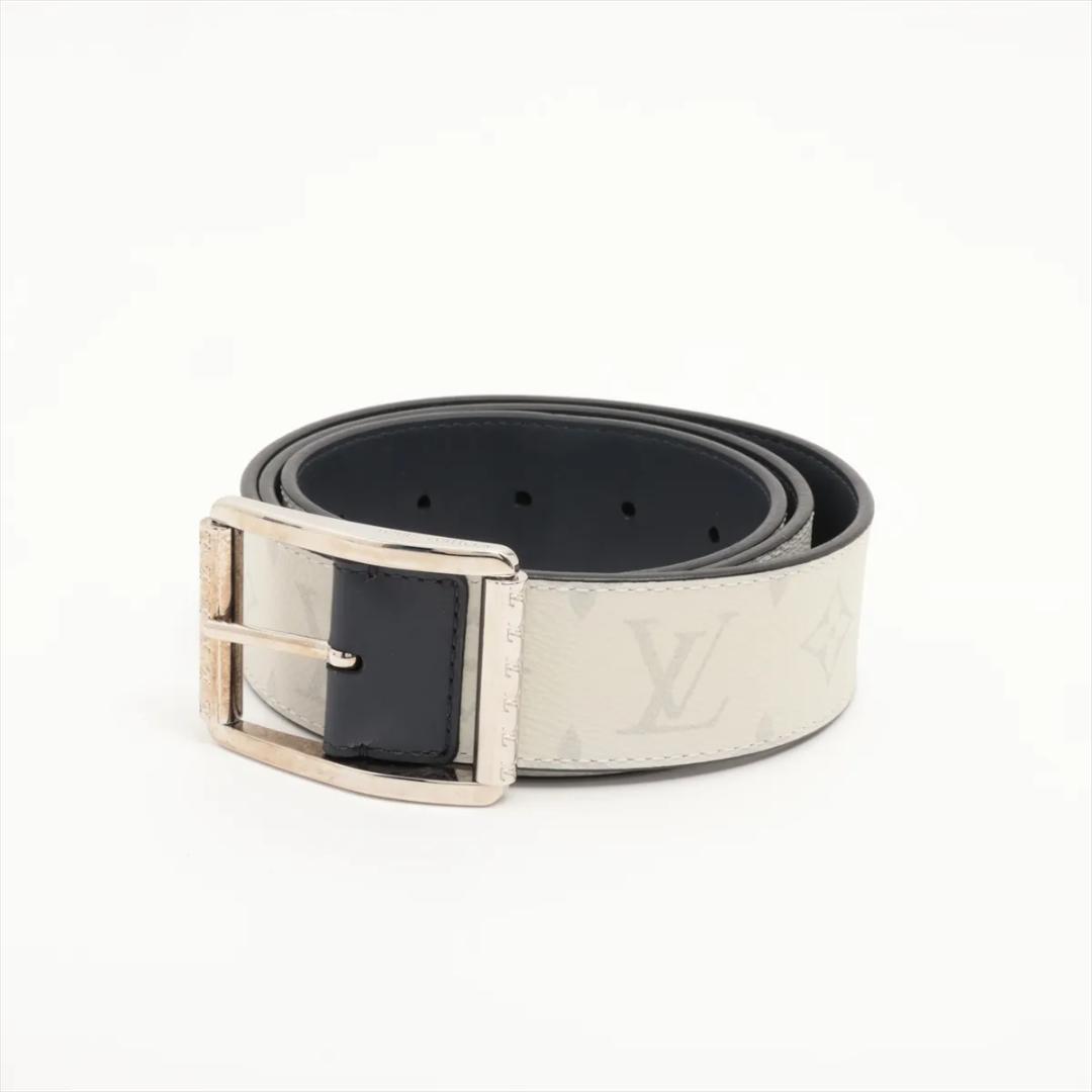 ヴィトン M0003 サンチュールリヴェルソ ベルト 95 　レザー　ホワイト ルイヴィトン M0003 サンチュール リヴェルソ 95/38 ベルト 白