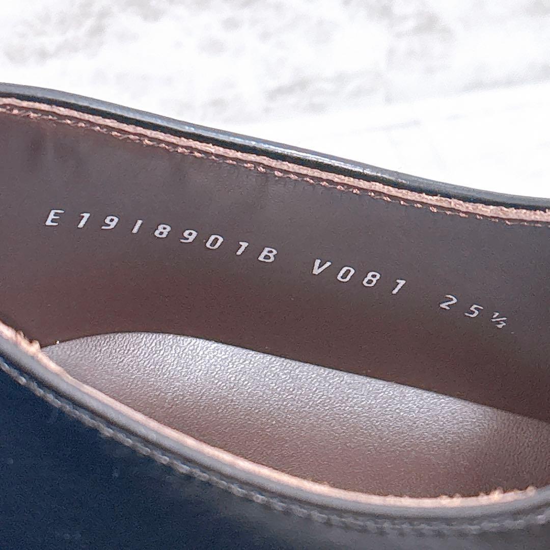 極美品✨ REGAL V081 外羽根 プレーントゥ 黒 25.5cm EE