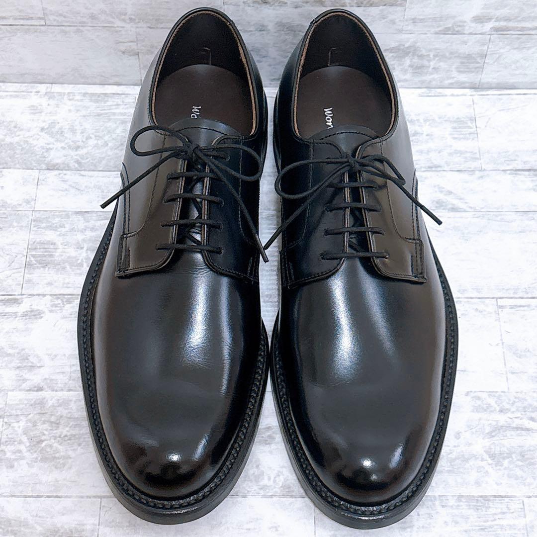 極美品✨ REGAL V081 外羽根 プレーントゥ 黒 25.5cm EE