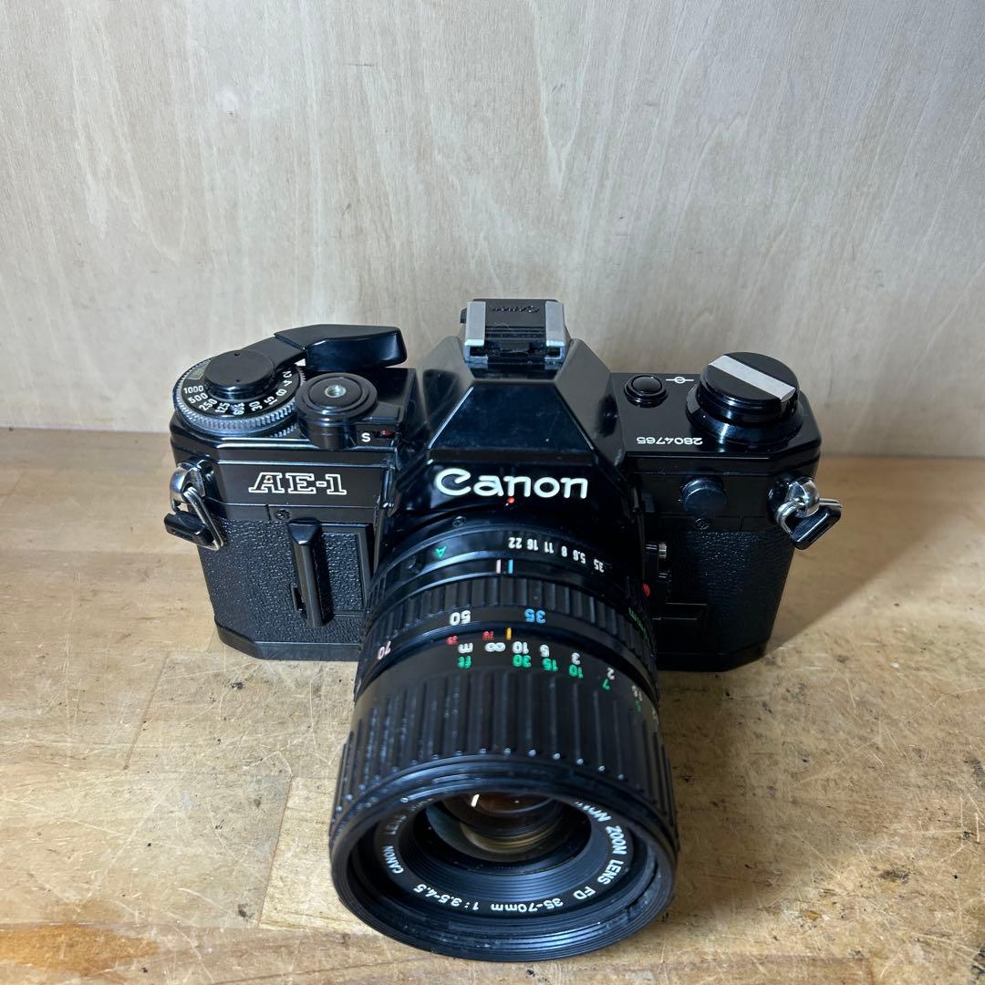 Canon AE-1 +FD35-70 f3.5-4.5 鳴きなし完動美品
