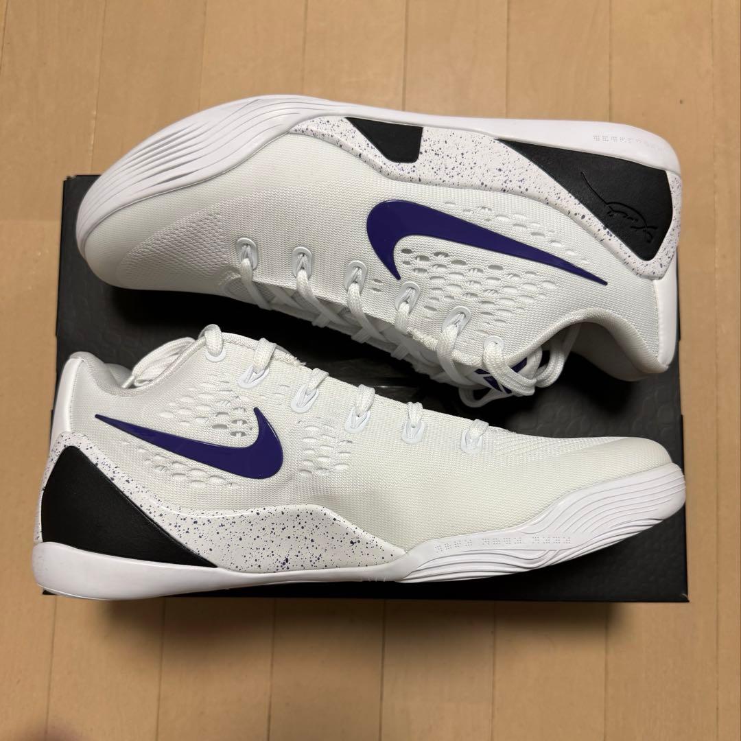 Nike KOBE9 Low 27.5cm ホワイトパープル