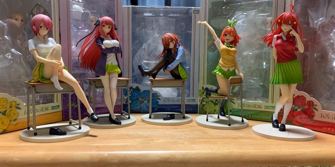 五等分の花嫁 フィギュア 5つ子セット(特典パーツ付) 五等分の花嫁 フィギュア 5つ子セット(特典パーツ付)|mercariメルカリ