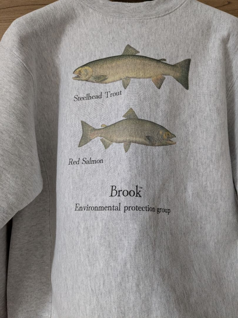 Brook トラウトイラスト付きトレーナー - メルカリ