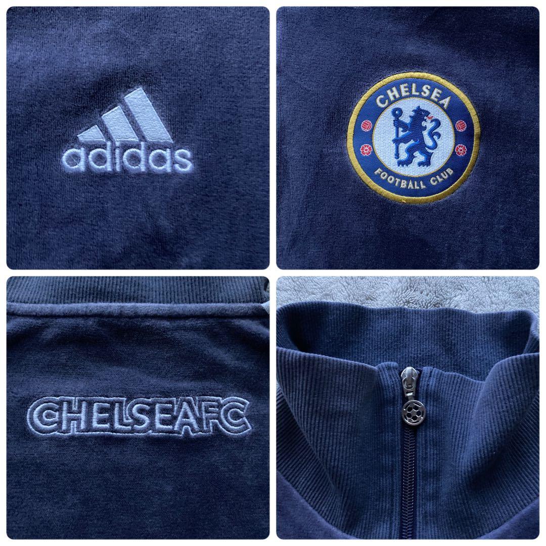 希少 adidas✖️CHELSEA ベロア トラックジャケット ジャージ - メルカリ