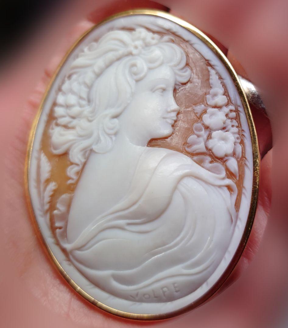 淑女のカメオブローチ(ヴィンツェンツォ・ヴォルペ作) ショップ