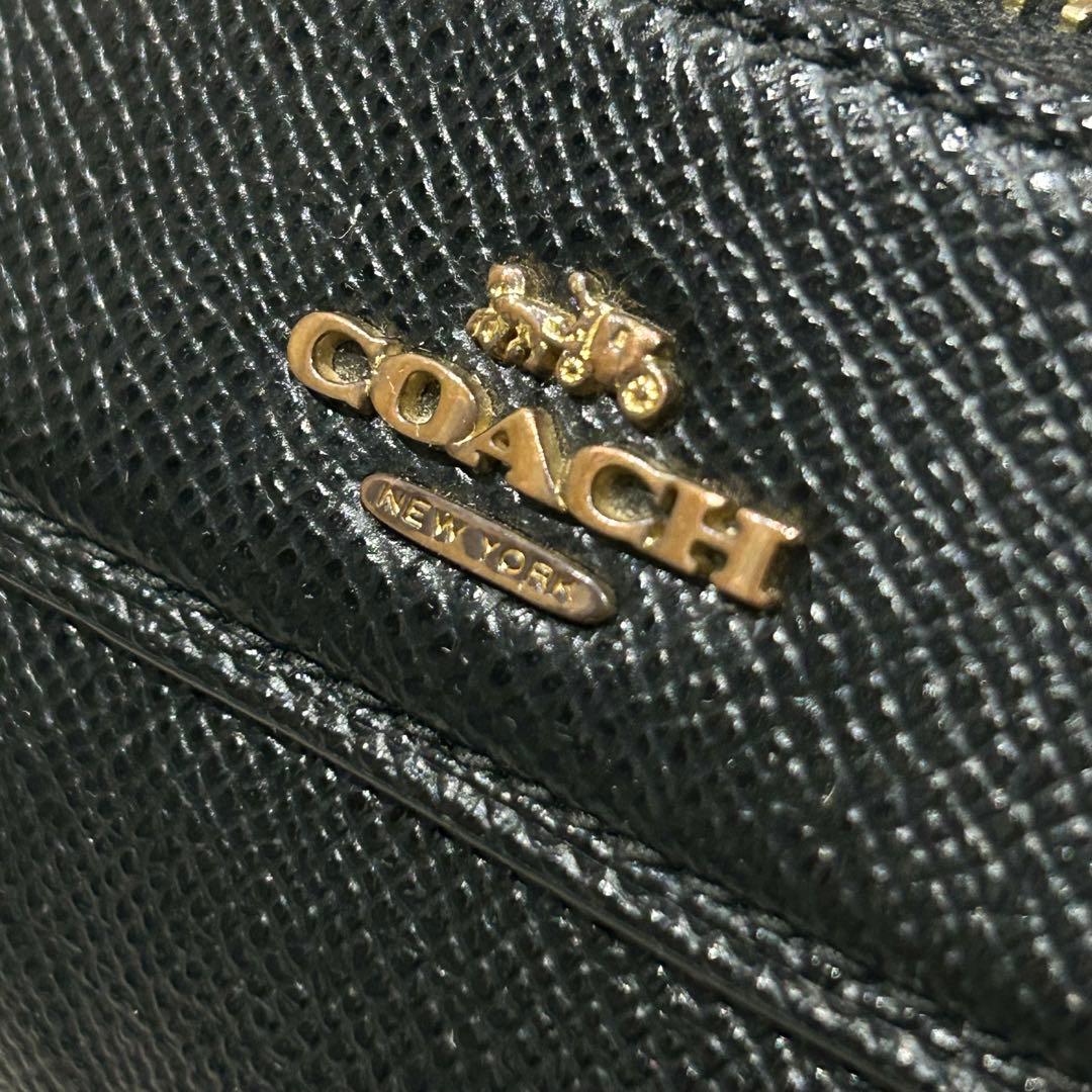 COACHコーチ ミニボストン ショルダーバッグ ベネット 黒 F76629