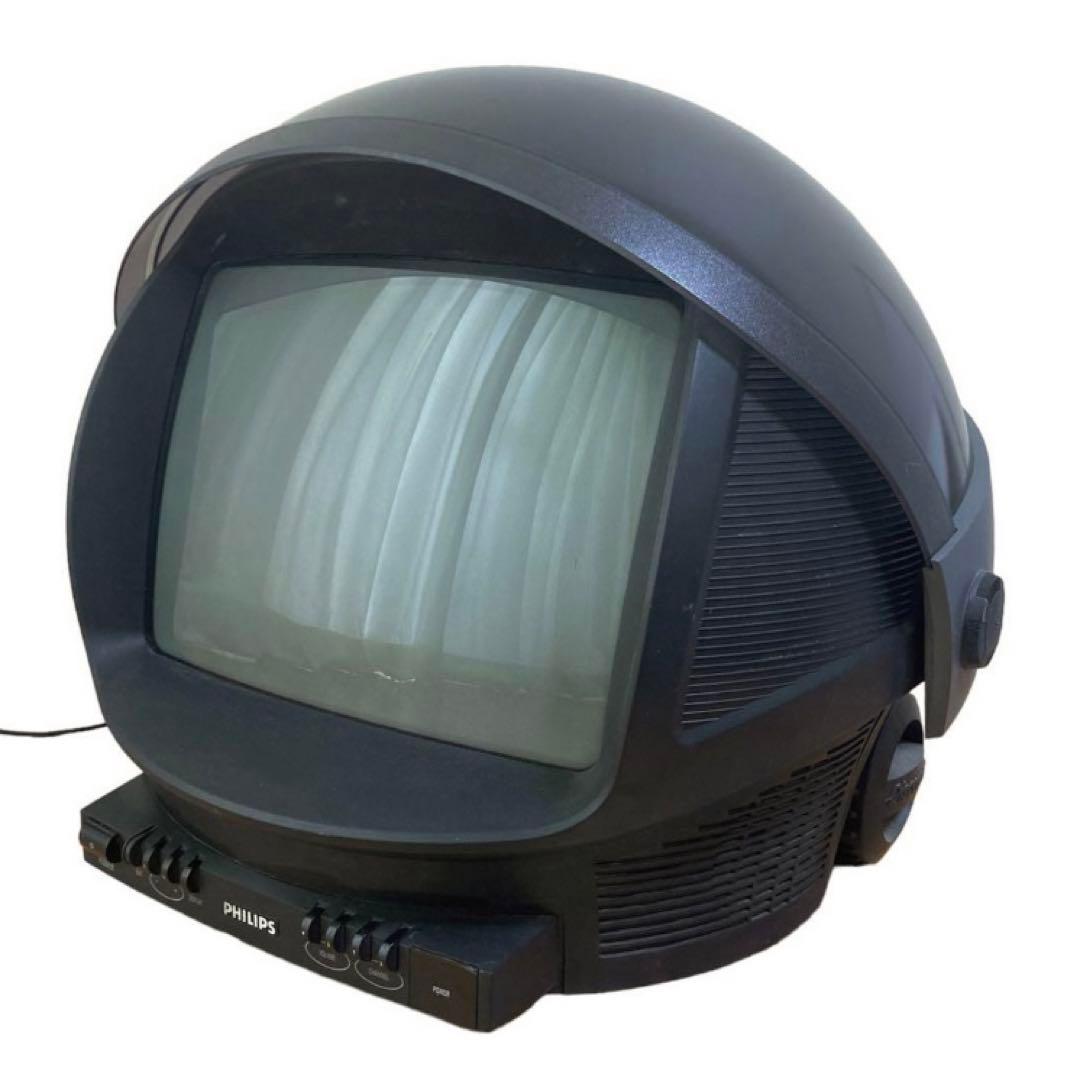 鬼レア PHILIPS Discoverer ヘルメット型 ブラウン管テレビ - メルカリ