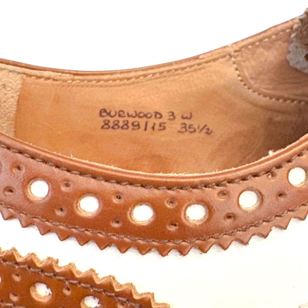 極美品 チャーチ BURWOOD 3W バイカラー ウィングチップ 22.5cm