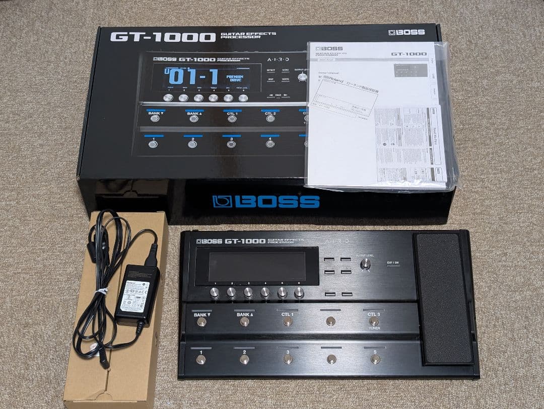 BOSS GT-1000 ギターエフェクター(ACアダプター・ソフトケース付き) 数量限定 スリーブケースプレゼント♪】 BOSS GT-1 Roland純正