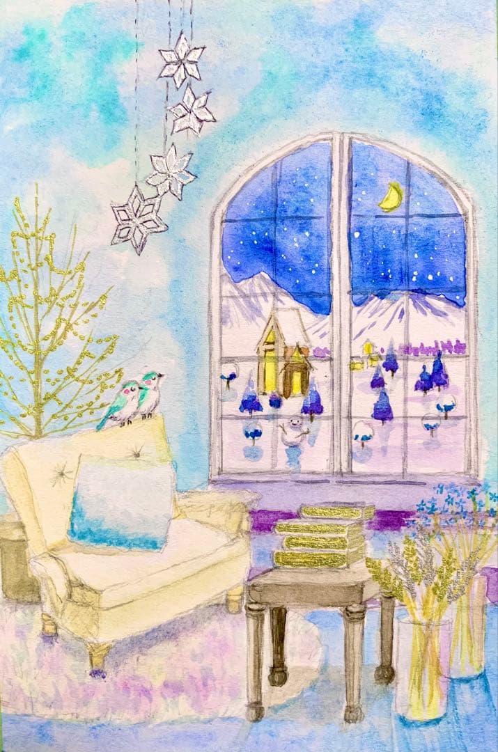 アクリル画 風景 1170