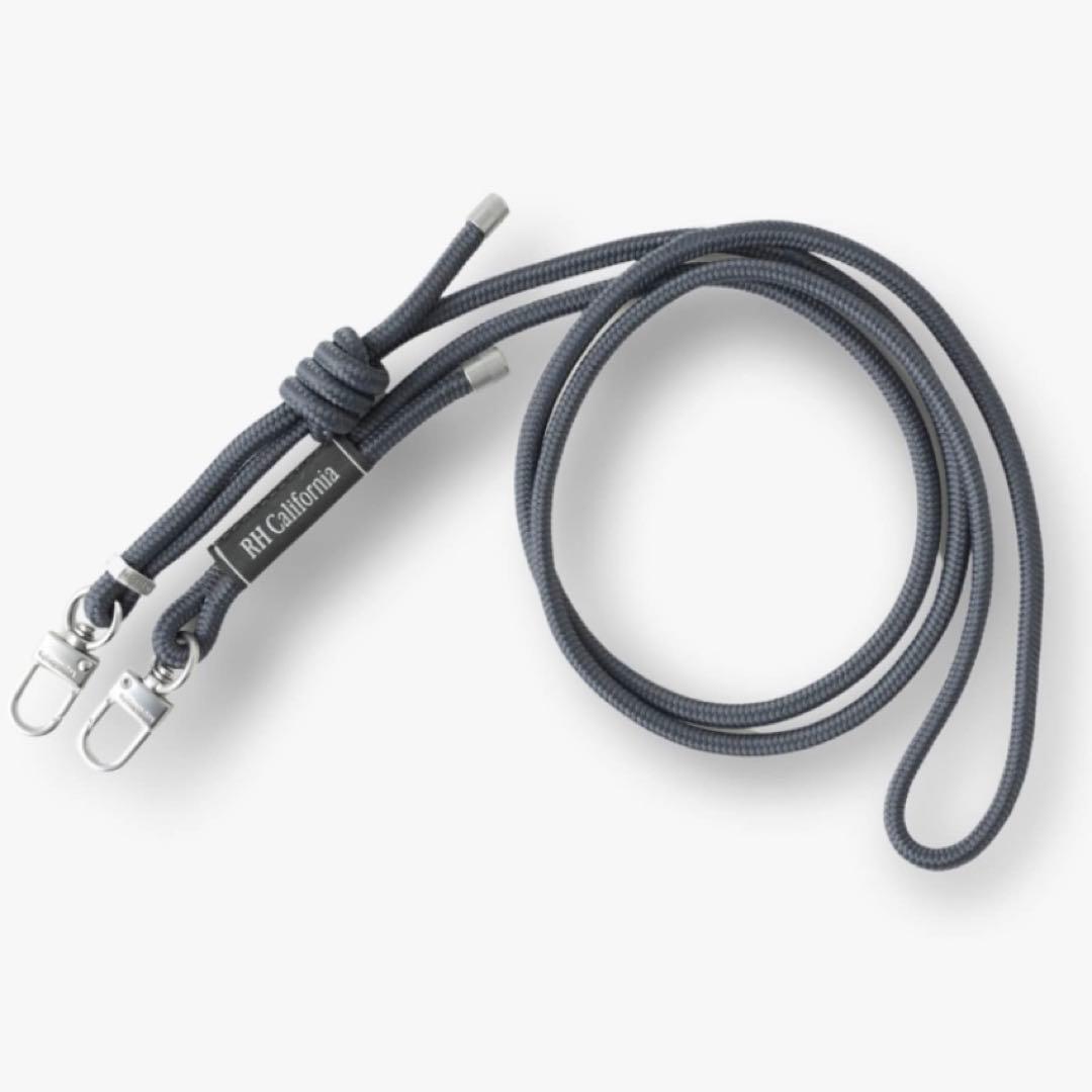 ロンハーマン 別注 トポロジー ストラップ ダークグレー Phone Strap