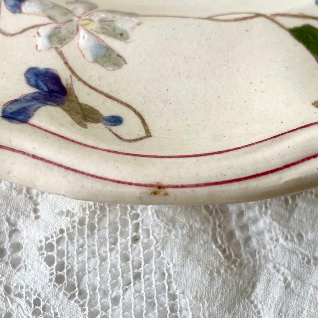 レア】ロンシャン すみれ&すずらんプレート①フランスアンティーク菫