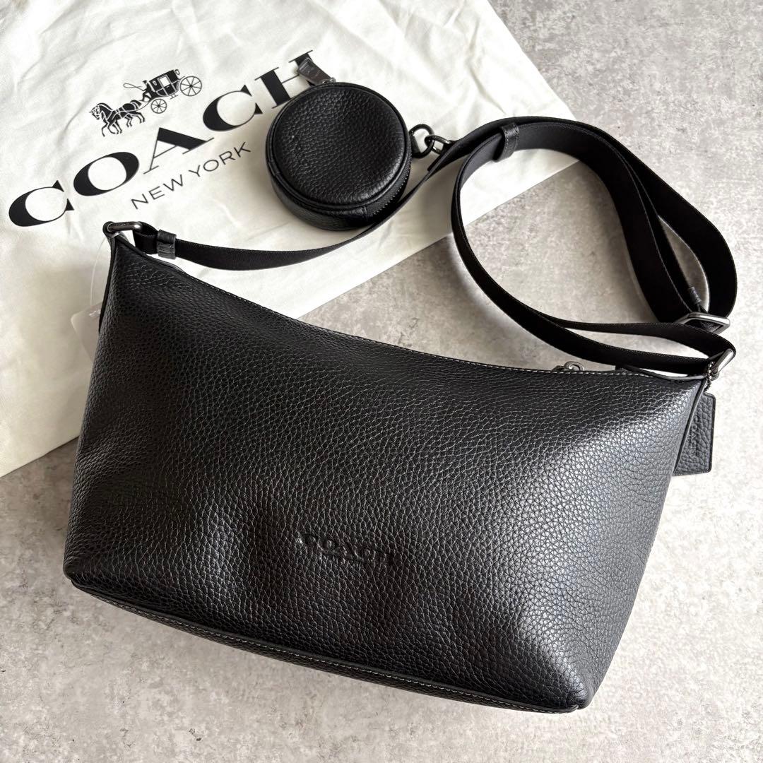 未使用級】COACH スモール フィン クロスボディ ショルダーバッグ