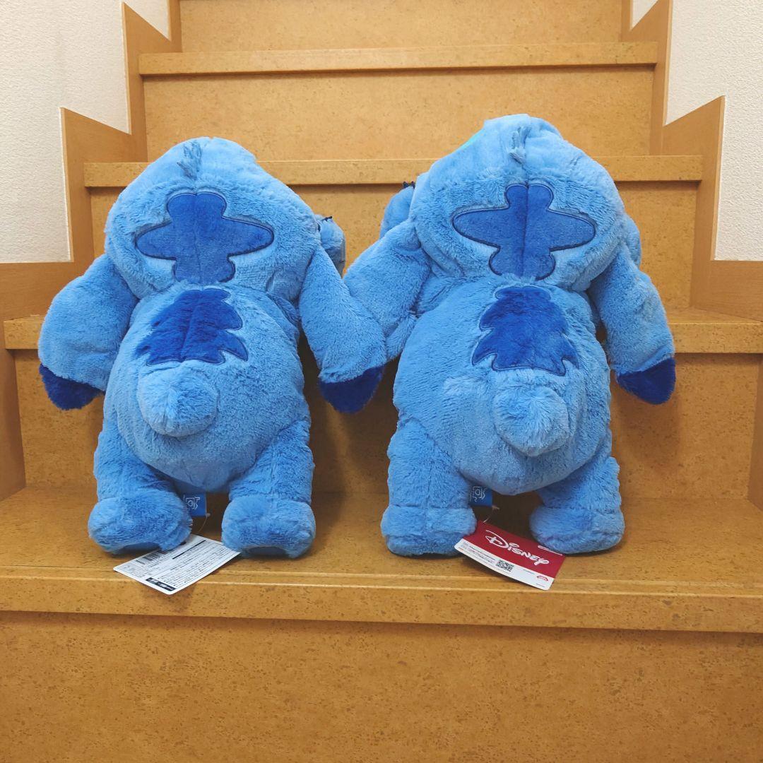 新品 ディズニー スティッチ ほおづえ超BIGぬいぐるみ 2体 匿名配送