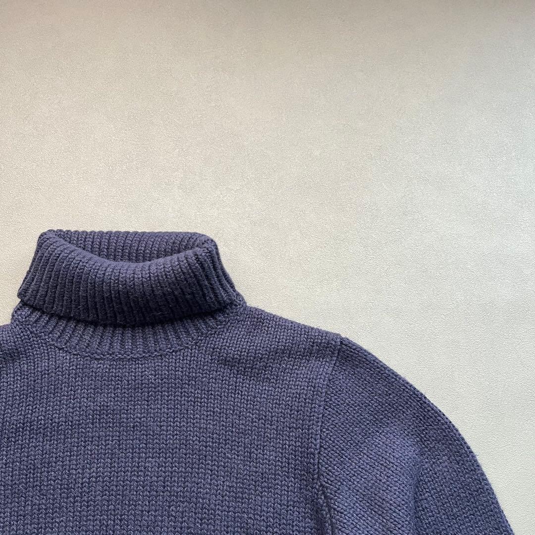The Inoue Brothers タートルネック　ニット　L navy THE INOUE BROTHERS（ザイノウエブラザーズ）の「THE INOUE BROTHERS