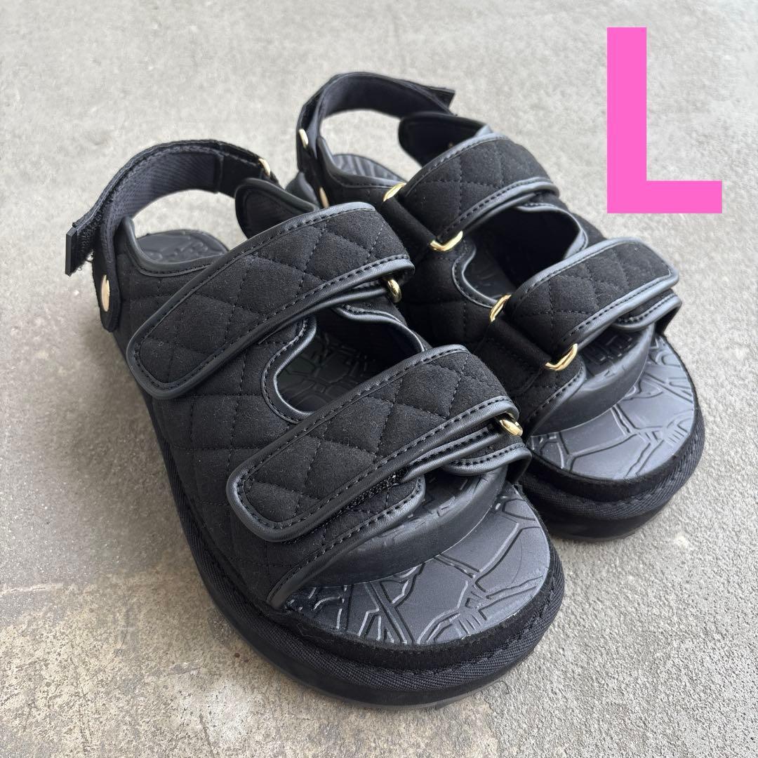 ラクバキ Racbakiフットベットサンダル キルティング　L フットベットサンダル キルティング | Racbaki