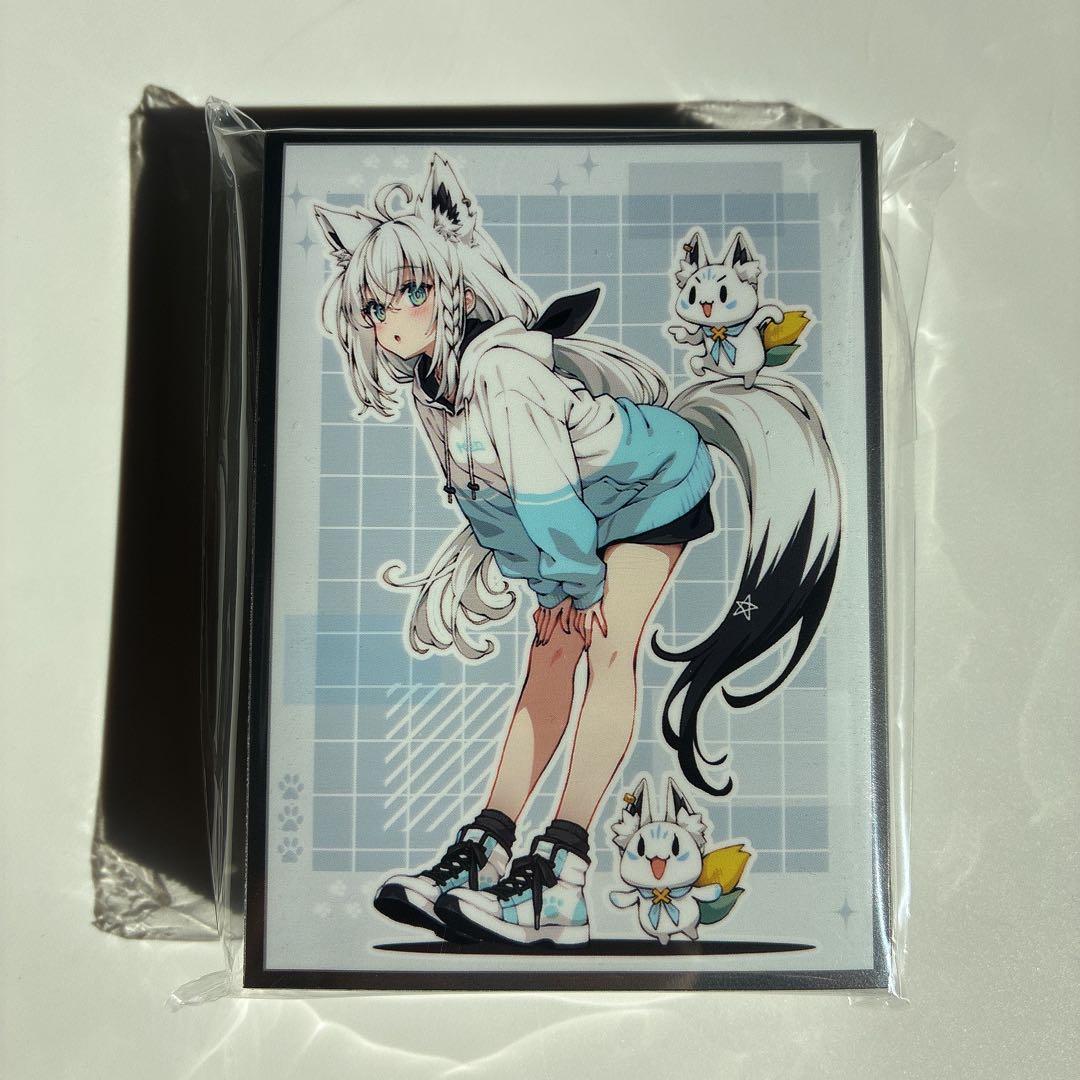 白上フブキ】プレイマット スリーブ プレマ デッキ 本格 構築 パーツ