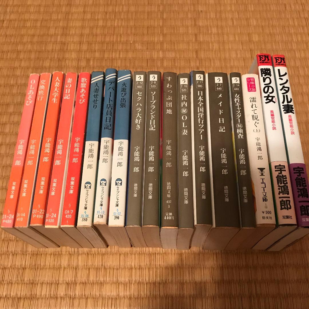 芥川賞作家かつ官能小説御三家の宇能鴻一郎先生の文庫本等18冊セット 2026年最新】宇能鴻一郎の人気アイテム - メルカリ