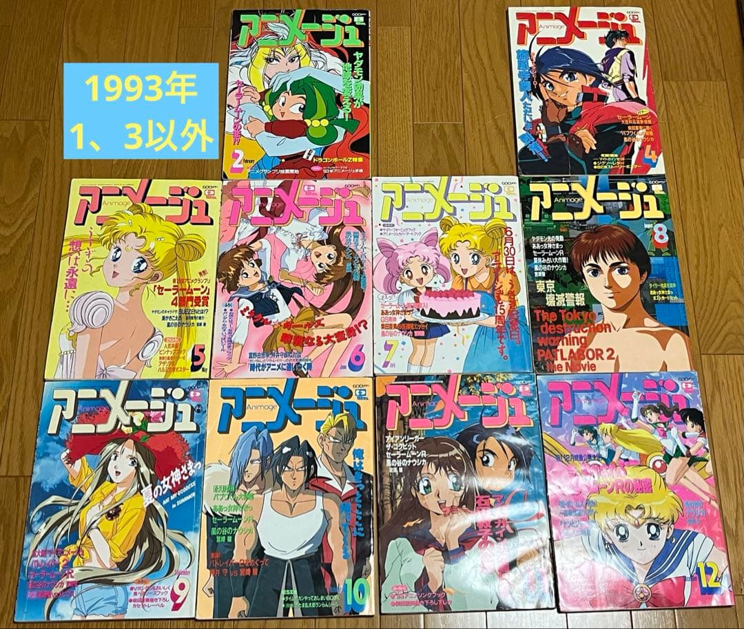 雑誌　アニメージュ　1993年（1.3以外） アニメージュ 1993年11月号 - メルカリ