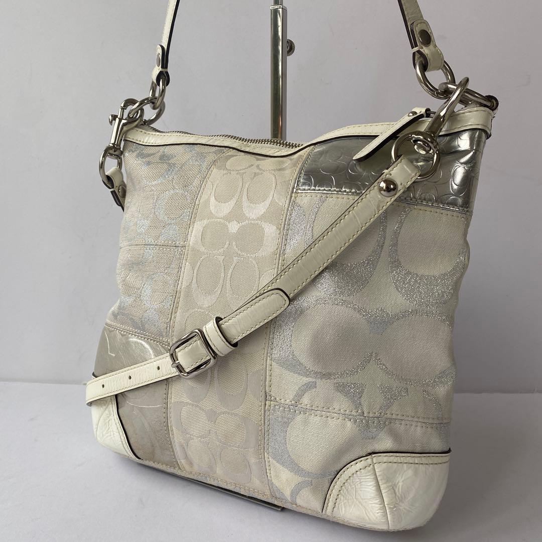 COACH まとめ ソーホー パッチワーク ショルダー トート ハーフムーン