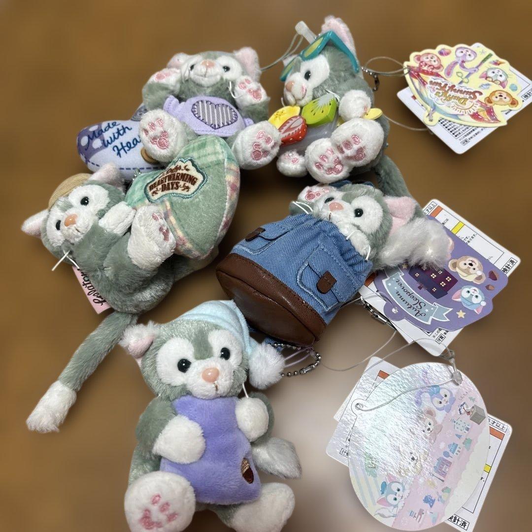 ディズニー ジェラトーニ ぬいぐるみストラップ 5体まとめて ジェラトーニ ストラップ 希少 美品 ディズニーシー ジェラトーニ