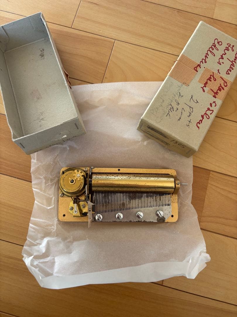 ⚠️メカのみ⚠️リュージュ　Reuge　50弁4パート　オルゴール　1305ABCD REUGE 50弁 ヴィンテージ4曲 REUGE 50弁 ヴィンテージ4曲 リュージュ