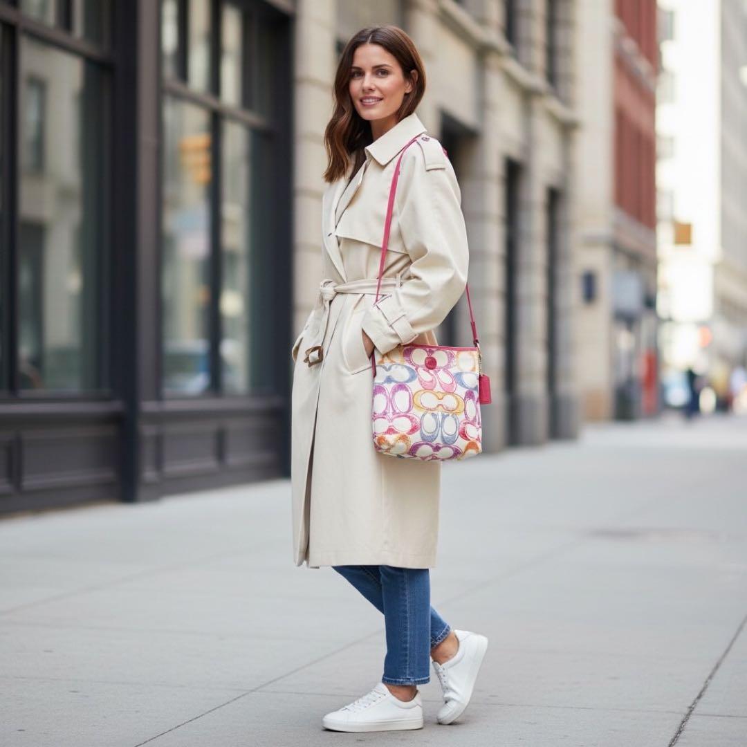 COACH】マルチカラー☆シグネチャー☆ショルダーバッグF23545【コーチ